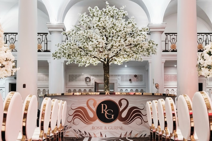 A bespoke event bar styled for a private celebration